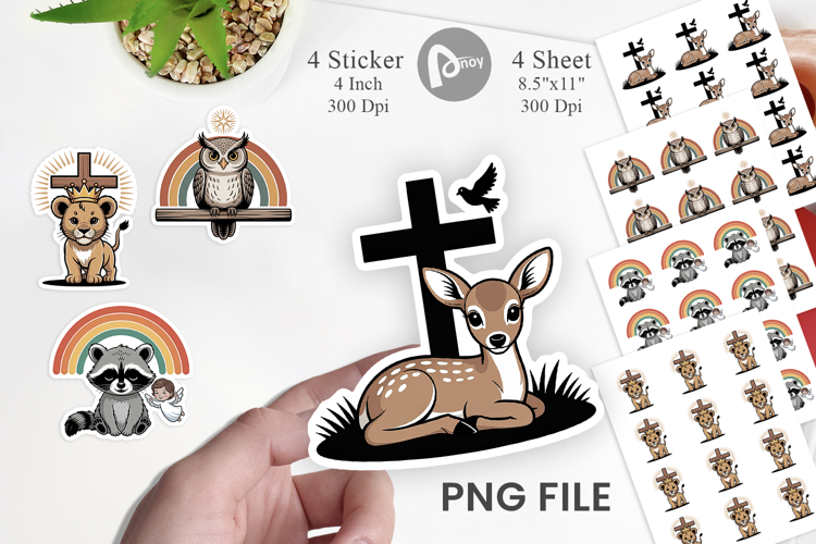 Christian Vintage Sticker