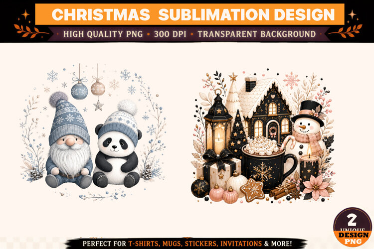 Christmas Clipart,Christmas sublimation,Christmas gnome png example image 1