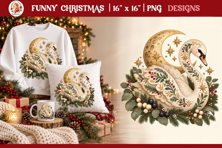 Heritage Whimsical Celestial Christmas Animal example image 1