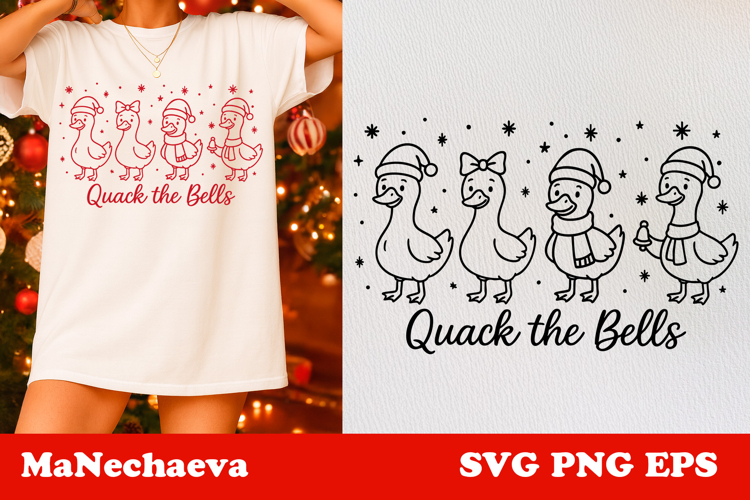 Cute Christmas SVG | Funny Goose Holiday Shirt Clipart