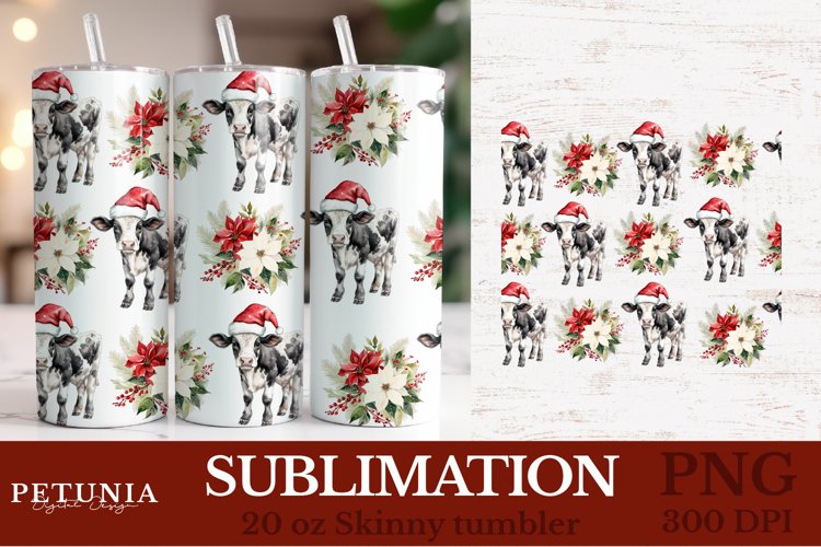 Christmas Tumbler Wrap | 20 oz Sublimation Tumbler Designs