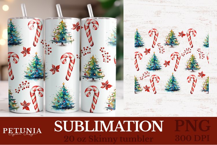 Christmas Tumbler Wrap | 20 oz Sublimation Tumbler Designs