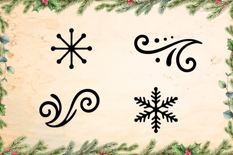 Christmas ornaments SVG collection example image 1