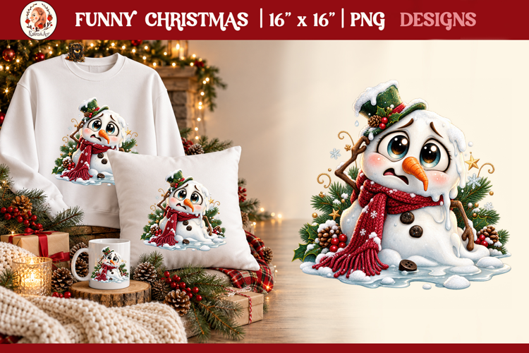 Funny Cute Christmas Animals PNG Clipart