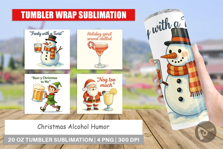 Christmas Tumbler Wrap Image 3