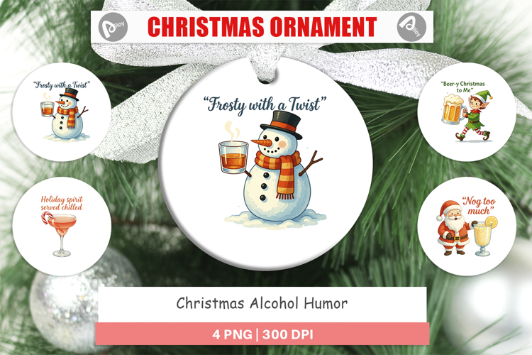 Ornament Christmas Alcohol Humor Quotes