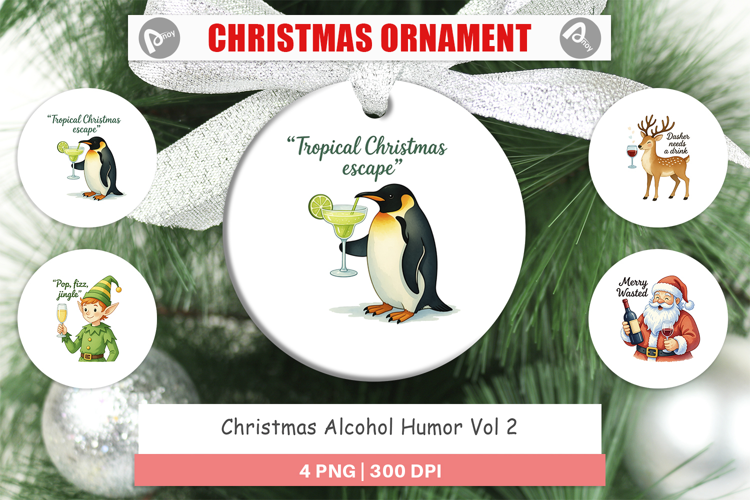 Ornament Christmas Alcohol Humor Quotes