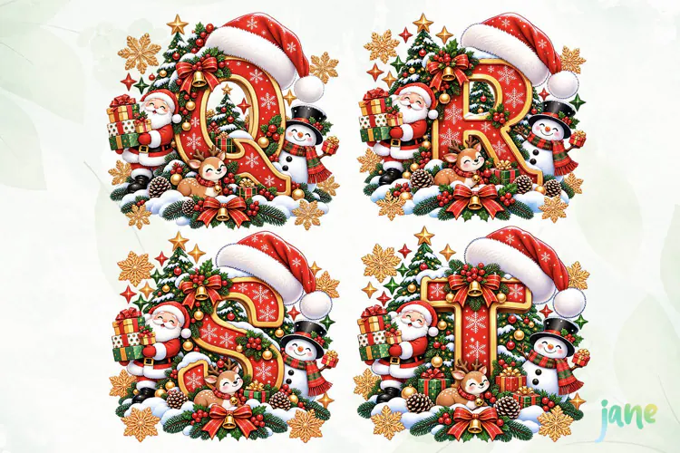 Christmas Alphabet PNG