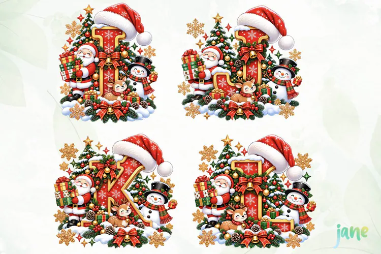 Christmas Alphabet PNG