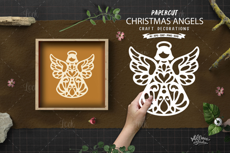 Christmas Angel Ornament SVG