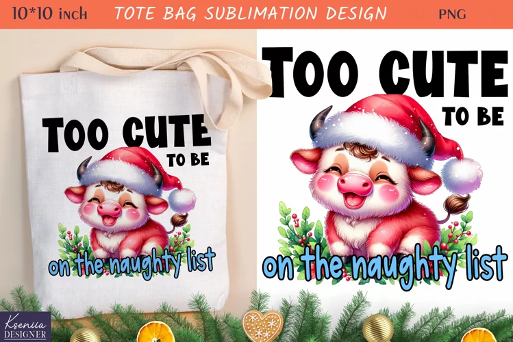 Cute Little Animal| Funny Christmas Quotes Tote Bag Design