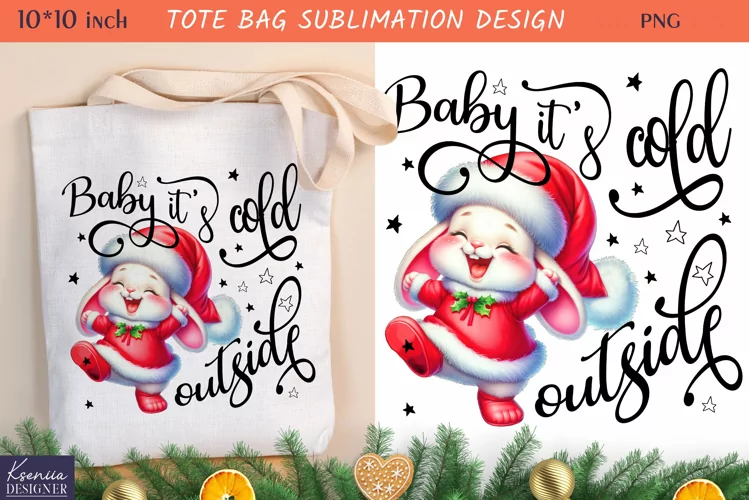 Cute Little Animal| Funny Christmas Quotes Tote Bag Design