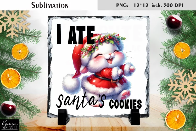 Christmas Watercolor Animal |Funny Quotes Slate Sublimation