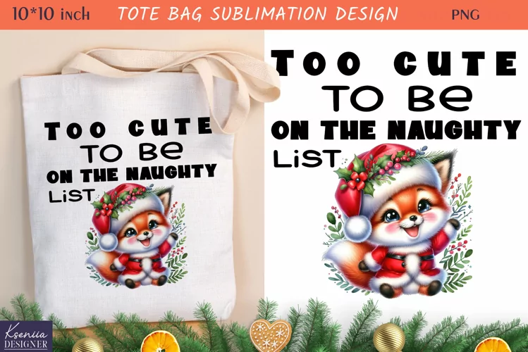 Cute Little Animal| Funny Christmas Quotes Tote Bag Design