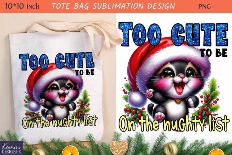 Cute Little Animal| Funny Christmas Quotes Tote Bag Design