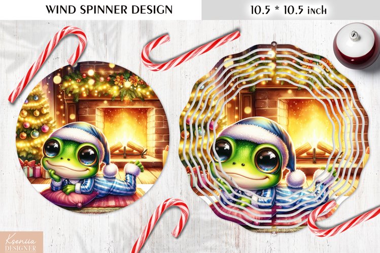 Christmas Cute Animal|Cartoon Wind Spinner Sublimation