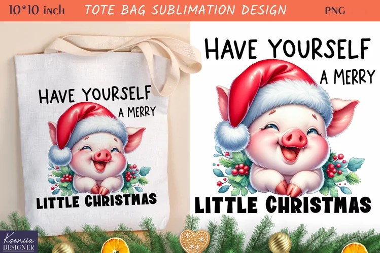 Cute Little Animal| Funny Christmas Quotes Tote Bag Design