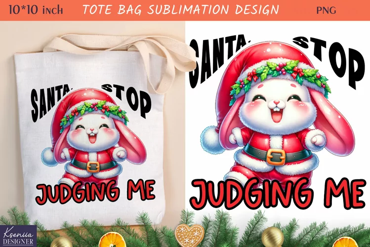 Cute Little Animal| Funny Christmas Quotes Tote Bag Design