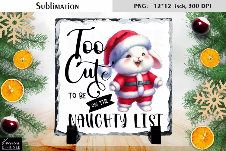 Christmas Watercolor Animal |Funny Quotes Slate Sublimation