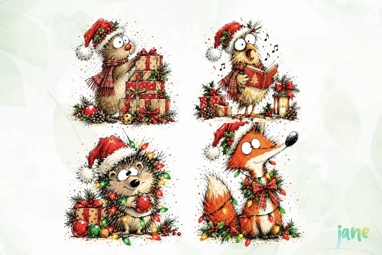 Christmas Animal Clipart