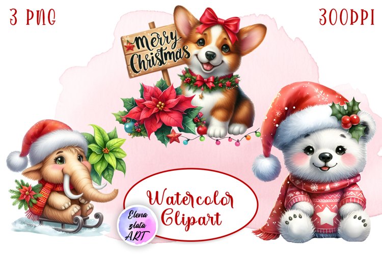Merry Christmas Clipart Image 6