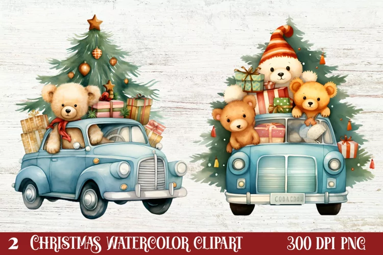 Christmas Animal Safari Clipart, Christmas Animal PNG