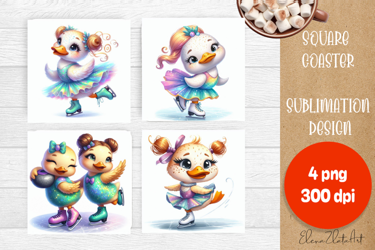Merry Christmas Coaster Design | Sports Animals Square