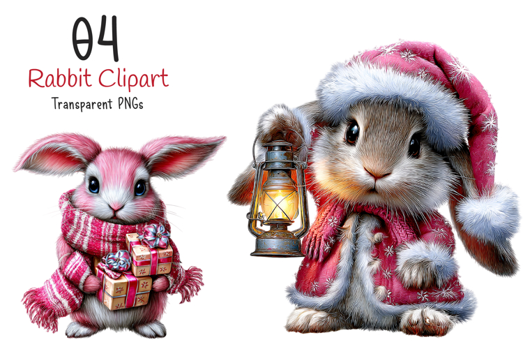 Christmas Animals Clipart example image 1
