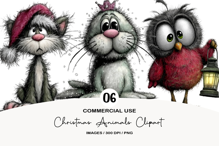 Christmas Animals Clipart