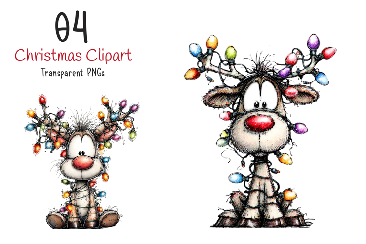 Christmas Animals Clipart example image 1