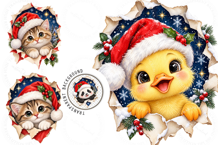 Christmas Animal Clipart, Christmas Animals Png