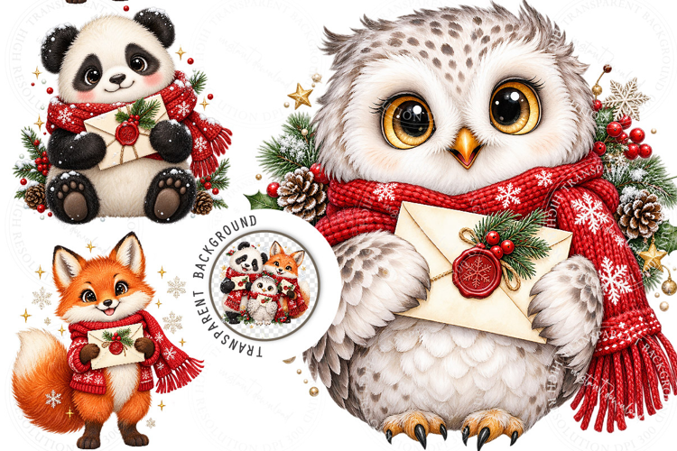 Christmas Animals Clipart, Christmas Animals Png