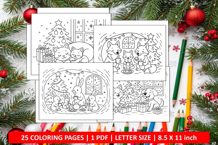Cute Christmas Coloring Pages Image 5