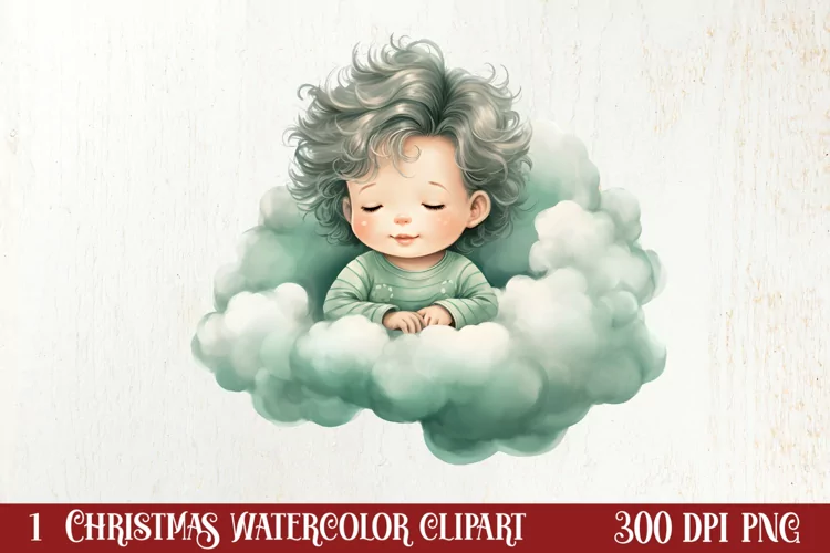 Mint Christmas Baby First Clipart, Christmas PNG