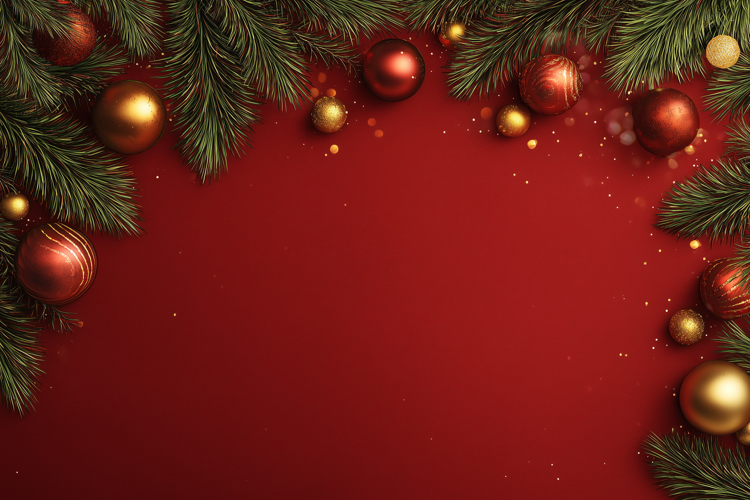 Red Christmas Background Image 8