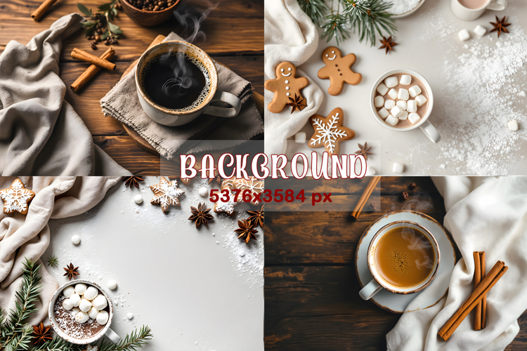 Christmas Background Mock Up Photo