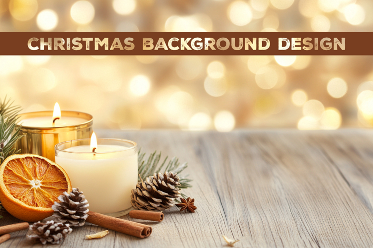 Christmas background. Christmas Mockup Background Design