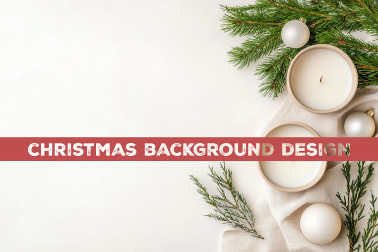 Christmas background. Christmas Mockup Background Design