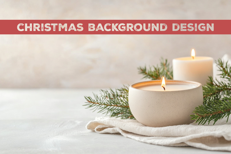 Christmas background. Christmas Mockup Background Design