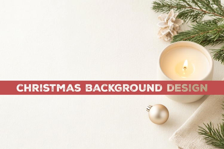 Christmas background. Christmas Mockup Background Design