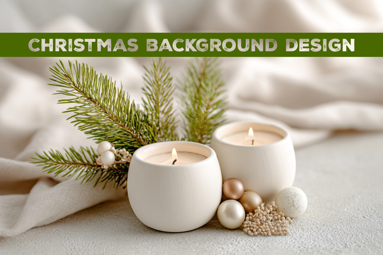 Christmas background. Christmas Mockup Background Design