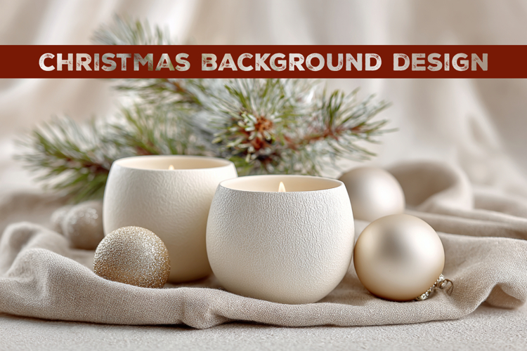 Christmas background. Christmas Mockup Background Design