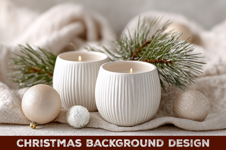 Christmas background. Christmas Mockup Background Design