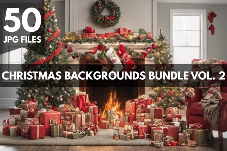 Christmas Backgrounds Bundle Vol. 2