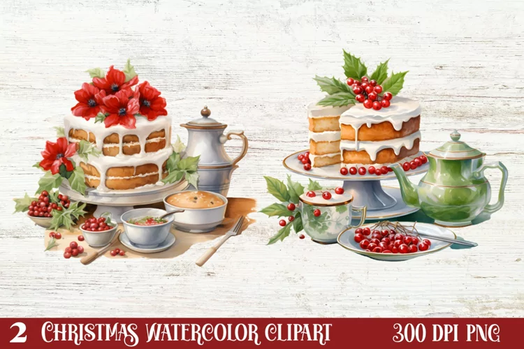 Christmas Holiday Baking Clipart, Christmas Holiday Baking