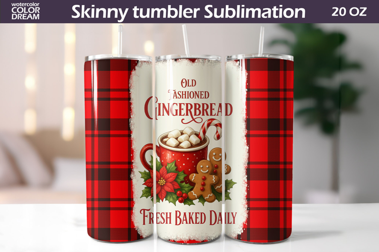 Christmas Cocoa Tumbler | Cocoa gingerbread Tumbler