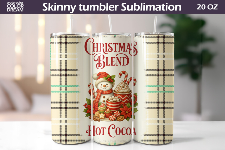 Christmas Cocoa Tumbler | Snowman Tumbler