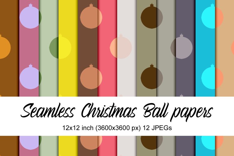 digital papers with christmas ornament as pattern