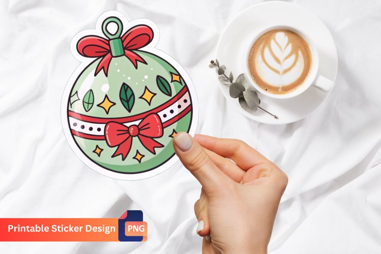 Christmas Ball Sticker, Christmas Tree Decorations