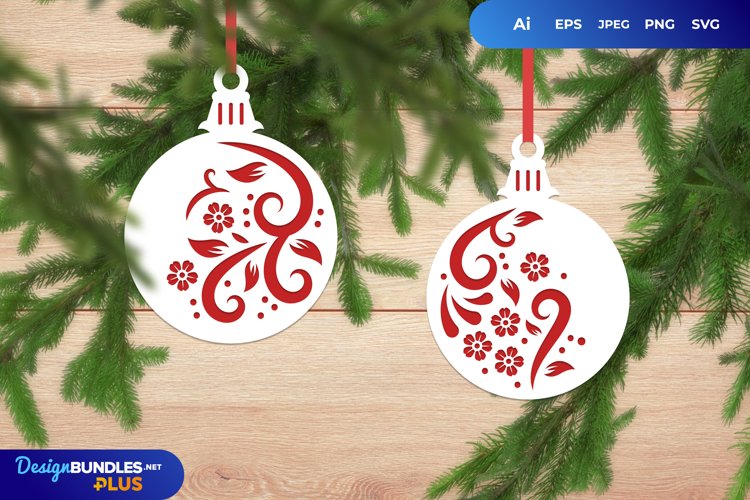 Christmas Ball Ornament Clipart Image 7